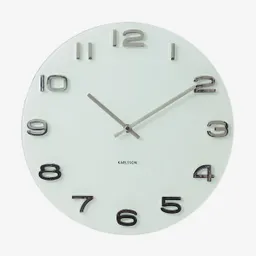 Inkanta Reloj de Pared Vintage Plateado