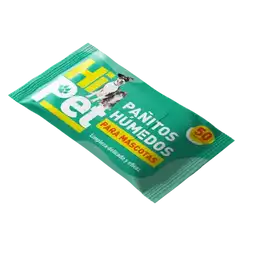Panitos Humedos Hi Pet Para Mascotas 50u