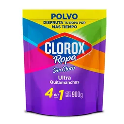 Quitamanchas Sin Cloro Clorox Ropa 4 en 1 Color en Polvo 900 g