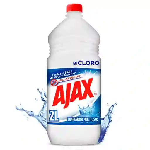 Ajax Limpia Pisos Bicloro Poder Desinfectante 2 L