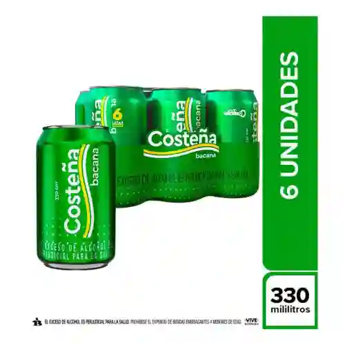 Costeña Bacana Sixpac 330 ml