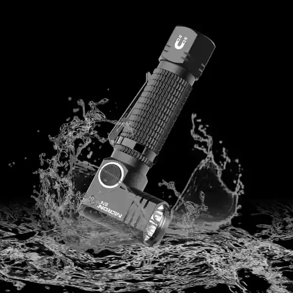Nicron Linterna Mini Recargable Twist Negra