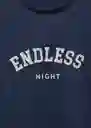 Camiseta End Navy Talla 20 Teen Niñas Mango