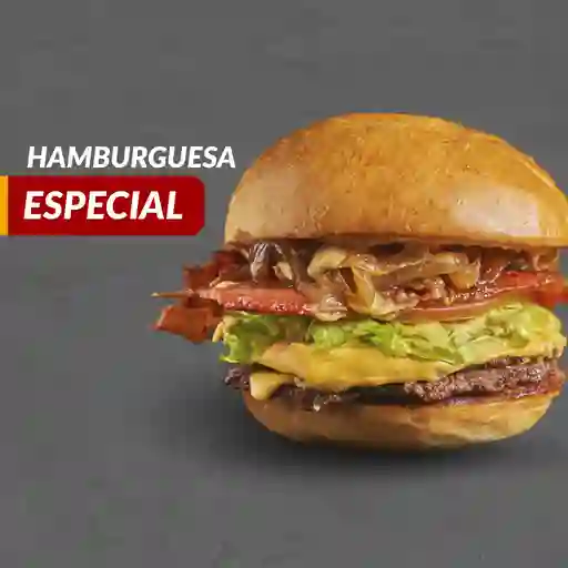 Hamburguesa especial + papas a la france