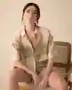 Camisa Beige Natural Medio Talla XL 611G000 Esprit