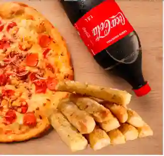 Pizza Hawaiana + Palitos de Quesos + Gaseosa 1.5L