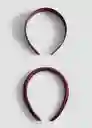 Pack Diadema Caroline Burdeos Talla 99 Mujer Mango