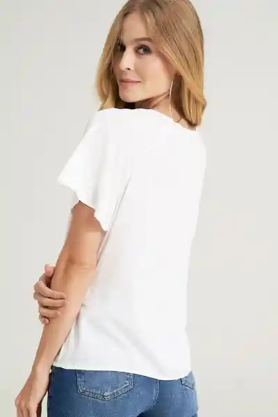 Blusa Seul Color Blanco Crudo Talla M Ragged