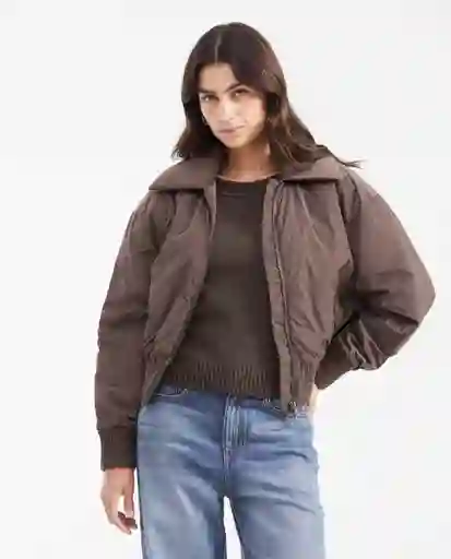 Chaqueta Bomber Quilted Café Arboleda Ultraoscuro XL Chevignon