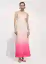 Vestido Nuria Fucsia Talla L Mujer Mango