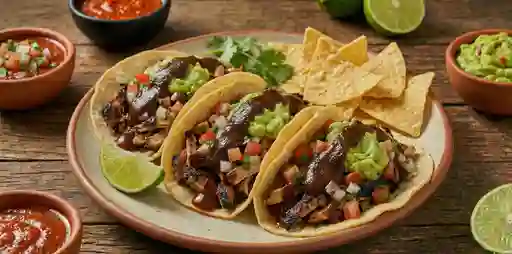 Taco de Pollo Tatemado X 3