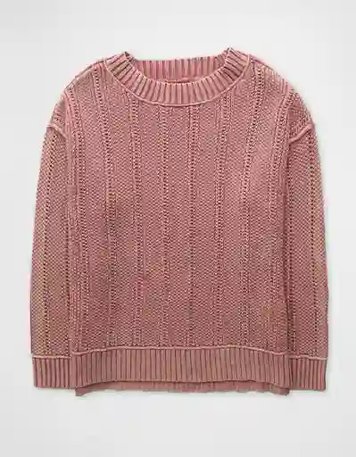 Suéter Tejido Mujer Rosa Talla Small 1652615 American Eagle