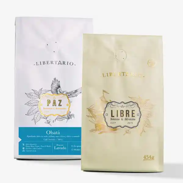 Libertario Set Bolsa de Café Paz Grano