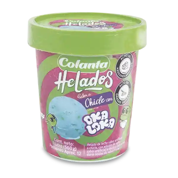 Colanta Helado Chicle Oka Loka