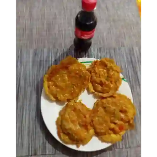 Combo 4 patacon con hogao + gasesosa