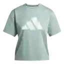 Adidas Camiseta Manga Corta Run it Bl Tee W Mujer Verde Talla XS