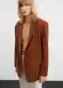 Blazer Americana Nobu Camel Talla M Mujer Mango