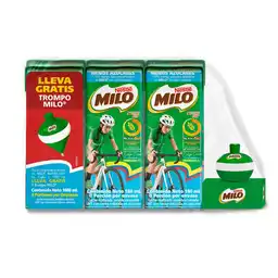 Milo Kit Leche Achocolatada 180 mL x 6 Und + Trompo 1 Und