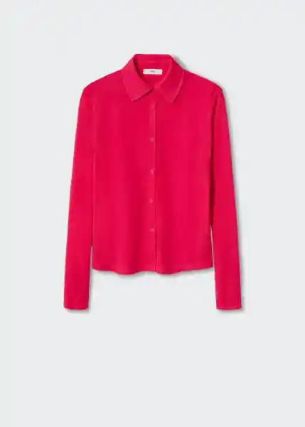 Camisa Celina Fucsia Talla S Mujer Mango