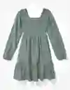 Vestido Mujer Verde Talla: X-Small American Eagle