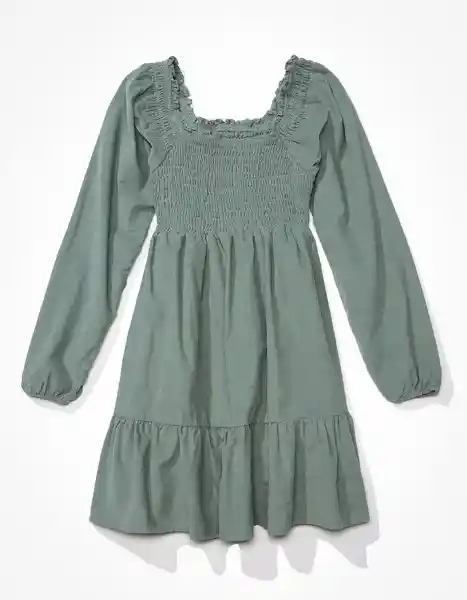 Vestido Mujer Verde Talla: X-Small American Eagle