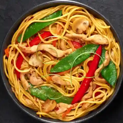 Lo Mein Mixto Sencillo (Pasta China)