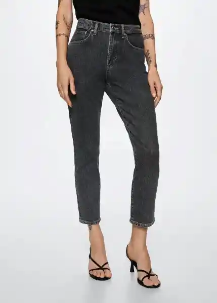 Jeans Claudia Tejano Gris Oscuro Talla 54 Mujer Mango