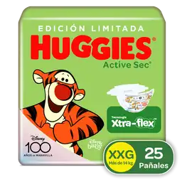 Pañales Huggies Active Sec Etapa 5/XXG 25U