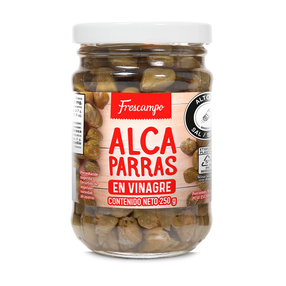 alcaparras en vinagreFrescampo 250 gr
