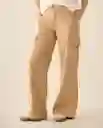 Pantalón Beige Latte Medio Talla 14 633G012 Esprit