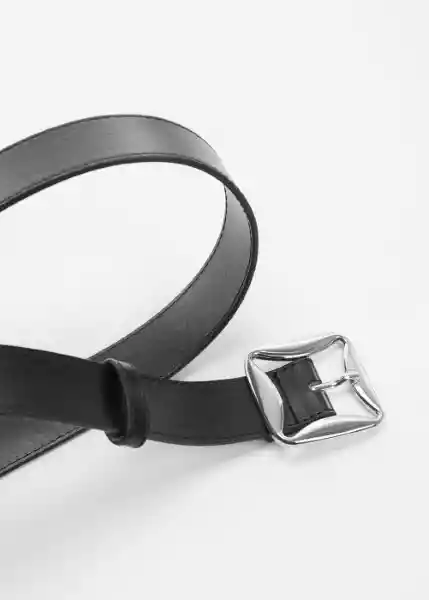 Cinturón Malta Negro Talla S Mujer Mango