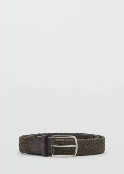 Cinturón Elastic Khaki Talla 90 Hombre Mango