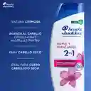 Shampoo Head Shoulders 2 en 1 Suave y Manejable Shampoo Control Caspa 375 ml + Champu Head and Shoulders 180 ml