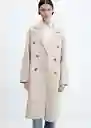 Abrigo Picarol Piedra Talla L Mujer Mango