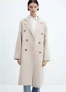 Abrigo Picarol Piedra Talla L Mujer Mango