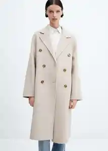 Abrigo Picarol Piedra Talla L Mujer Mango