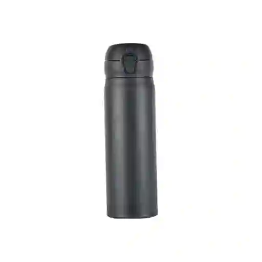 Termo Con Tapa Abatible de Negro 450 mL Miniso
