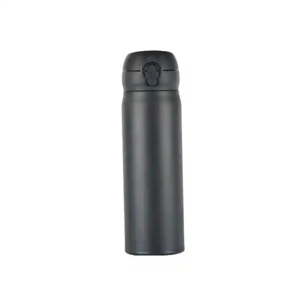 Termo Con Tapa Abatible de Negro 450 mL Miniso