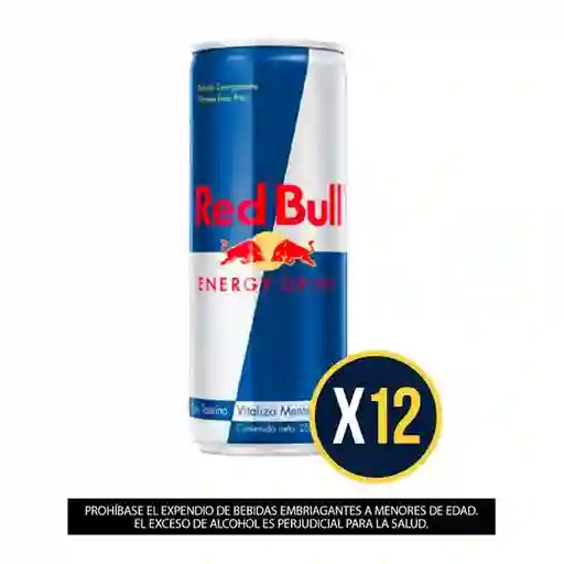 Bebida Energizante Red Bull 250 Ml por 12 latas