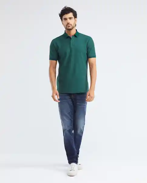 Camiseta Cookie Effect Fabric Polo Verde Sicomoro TXXL Chevignon