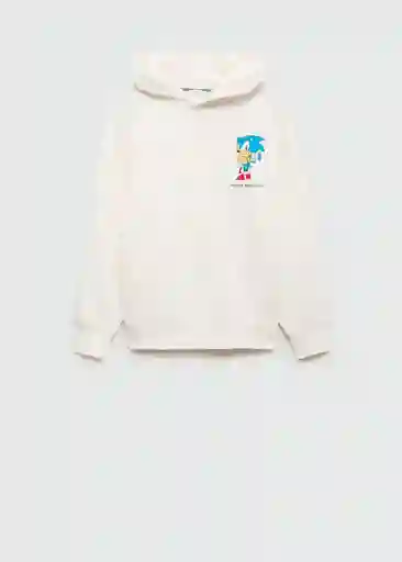 Sudadera Sonicrun Off White Talla 08 Niños Mango