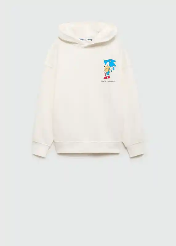 Sudadera Sonicrun Off White Talla 08 Niños Mango