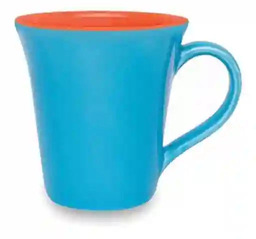 Oxford Mug Esverdeado Bicolor Naranja/Azul