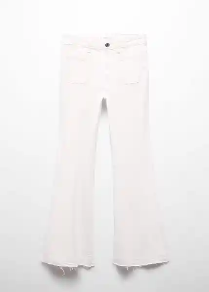 Jean Pocket Niñas Off White Talla 21 Mango