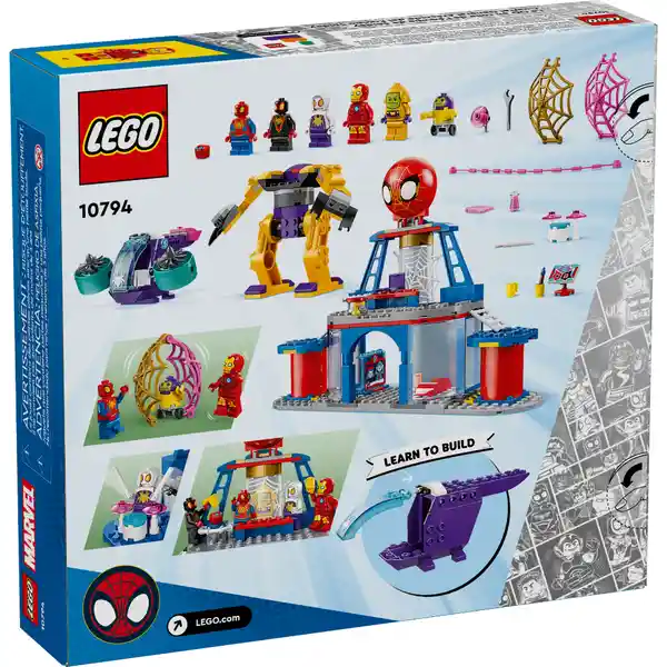 Set Construcción Cuartel General Arácnido Del Equipo Spidey Lego
