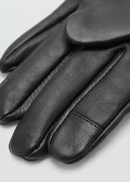 Guantes Gildi Negro Talla S Mujer Mango