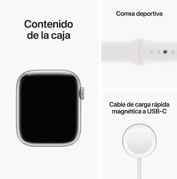 Apple Watch Series 8 Gps + Cellular Correa Blanca 45 mm