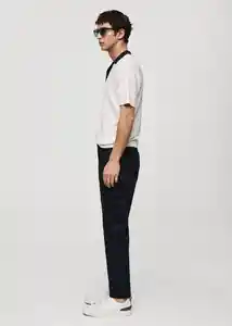 Pantalón Dublino Navy Talla 40 Hombre Mango