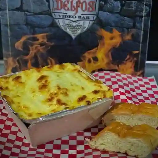 Lasaña de Pollo y Champiñones