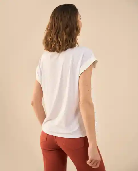 Camiseta Cannoli Crudo Claro Talla M 602G006 Esprit